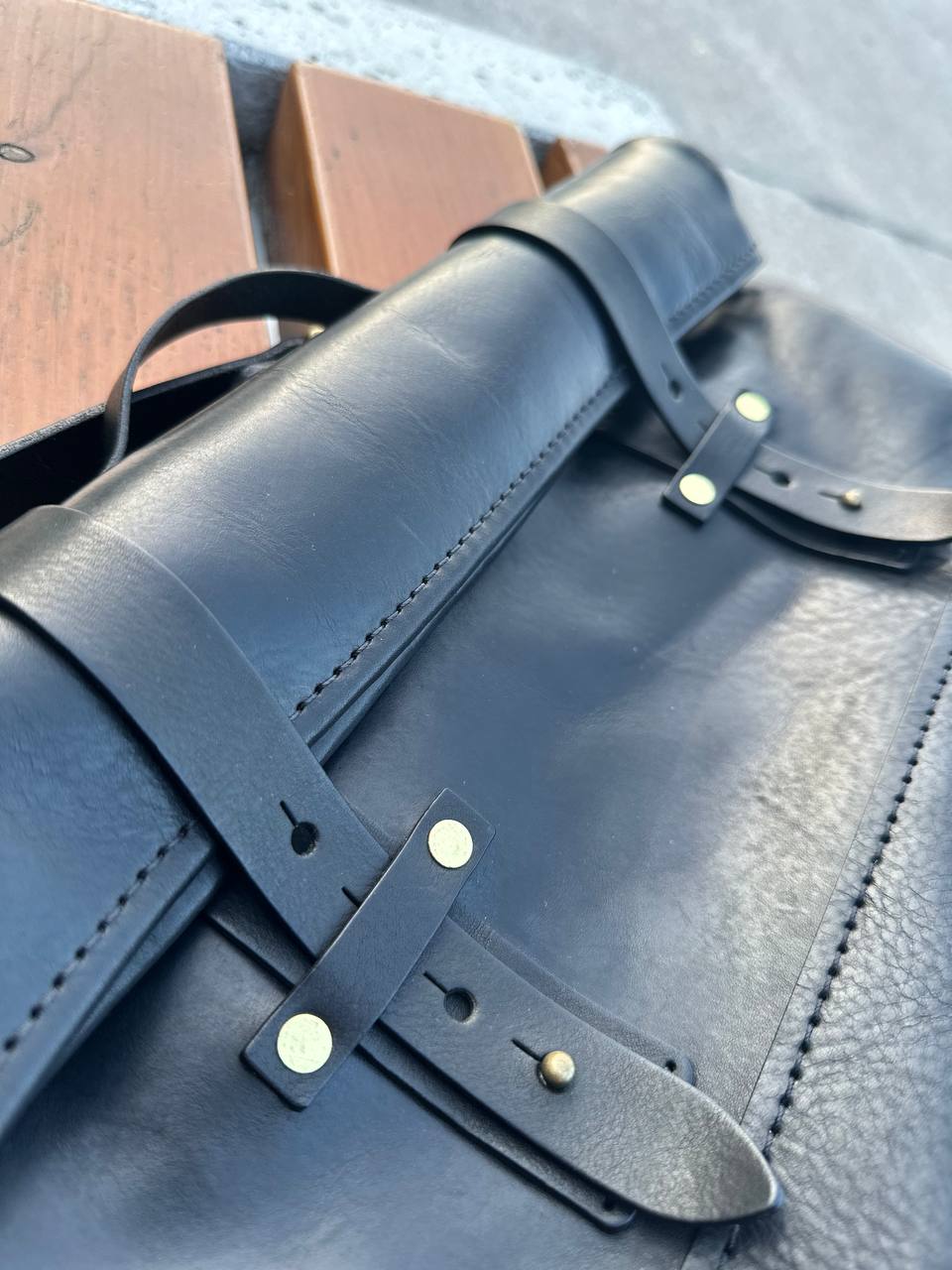 ORION Roll-Top Messenger — skórzana — rozmiar S